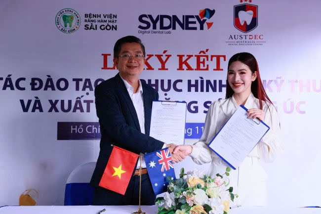 Ký kết hợp tác giữa Bệnh viện Răng Hàm Mặt Sài Gòn và AUSTDEC - Nâng tầm phục hình răng sứ kỹ thuật số trong xuất khẩu
