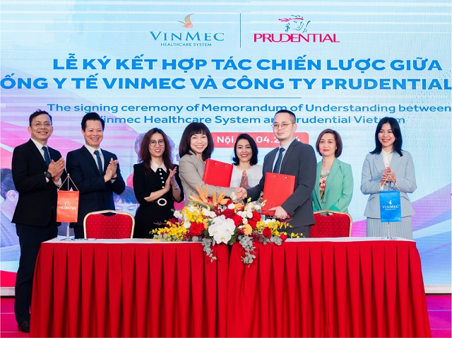 Prudential  và Vinmec ký kết hợp tác chiến lược , mang lại giải pháp y tế tốt hơn cho khách hàng