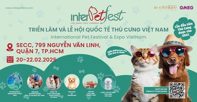 Sắp diễn ra Triển lãm và Lễ hội Quốc tế Thú Cưng Lớn Nhất Việt Nam InterPetFest 2025