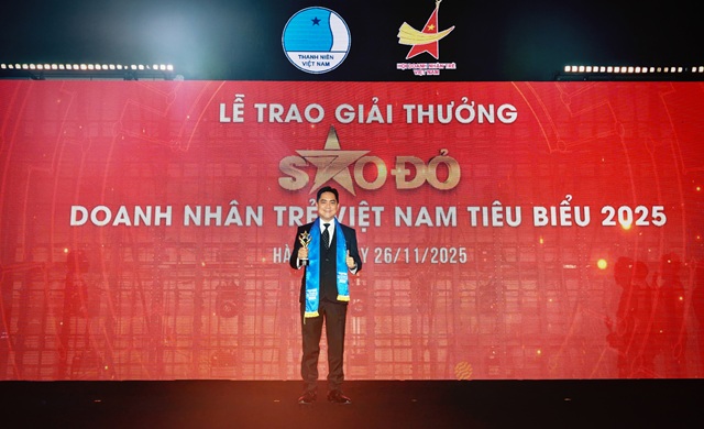 Doanh nhân Bùi Ngọc Quốc Hưng CEO CareerViet ghi dấu ấn tại giải thưởng Sao Đỏ - Doanh nhân trẻ Việt Nam