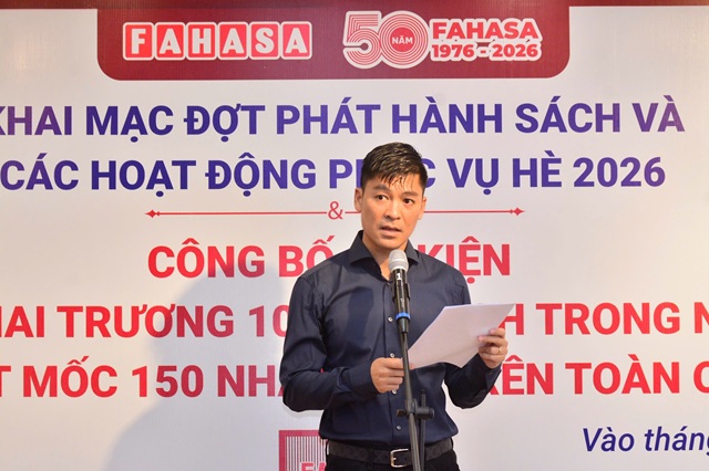 FAHASA khai trương 10 nhà sách trong năm 2026, đạt mốc 150 nhà sách trên toàn quốc